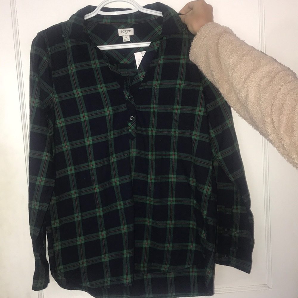 J Crew flannel size small